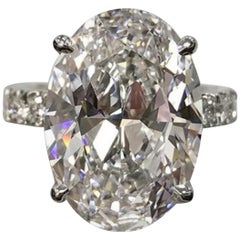 GIA Certified 5.01 Carat H Color SI1 Eye Clean 100%