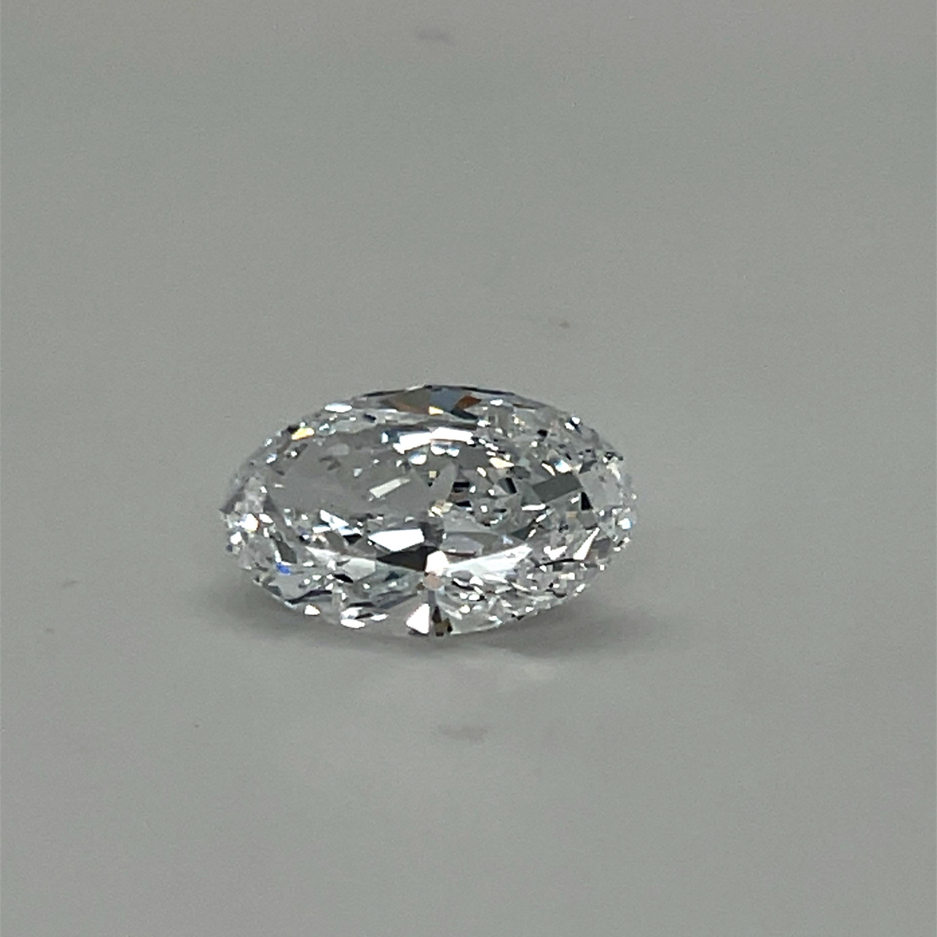 GIA Certified 5.01 Carat Oval Cut D-IF Diamond Loose Gemstone For Sale 6