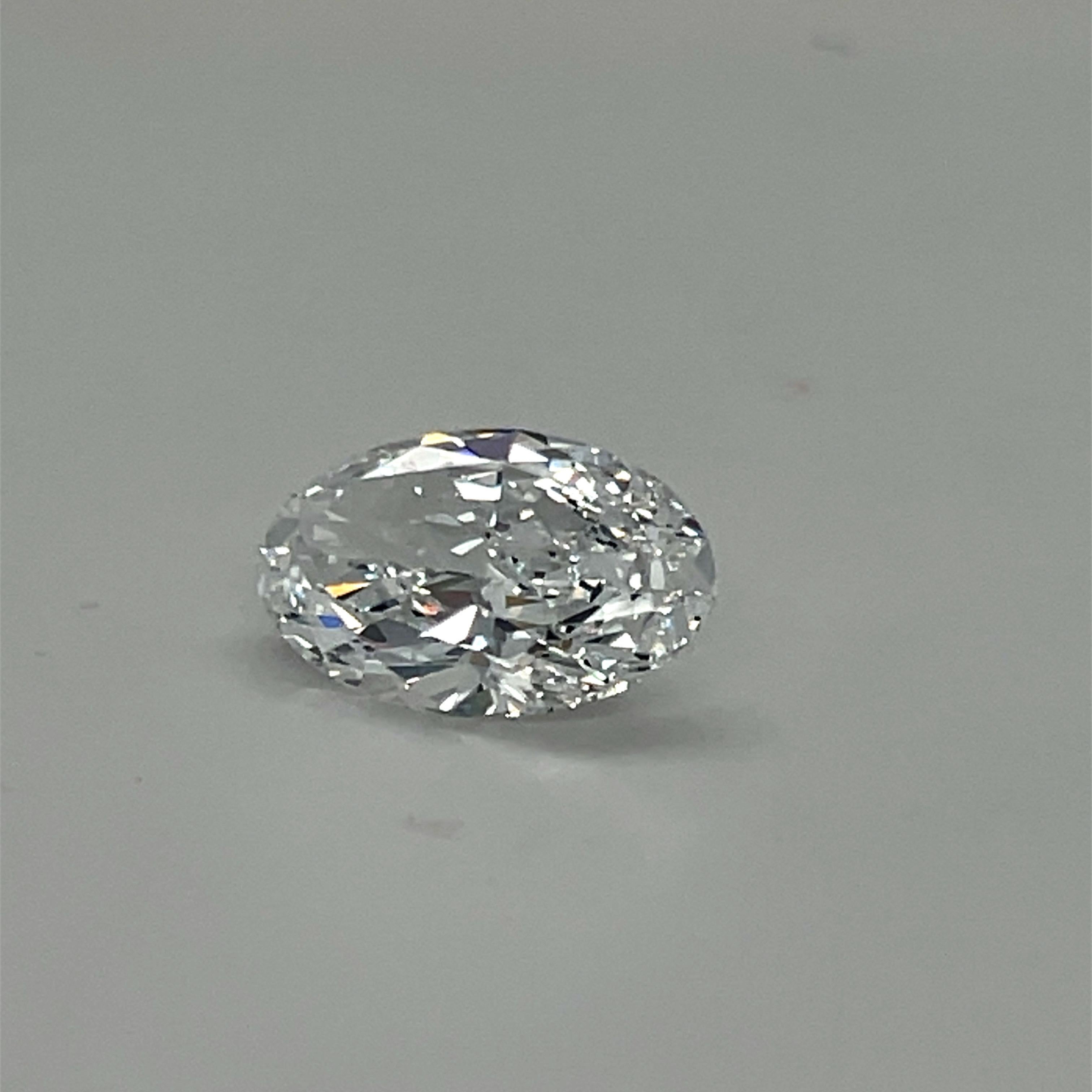 GIA Certified 5.01 Carat Oval Cut D-IF Diamond Loose Gemstone For Sale 7