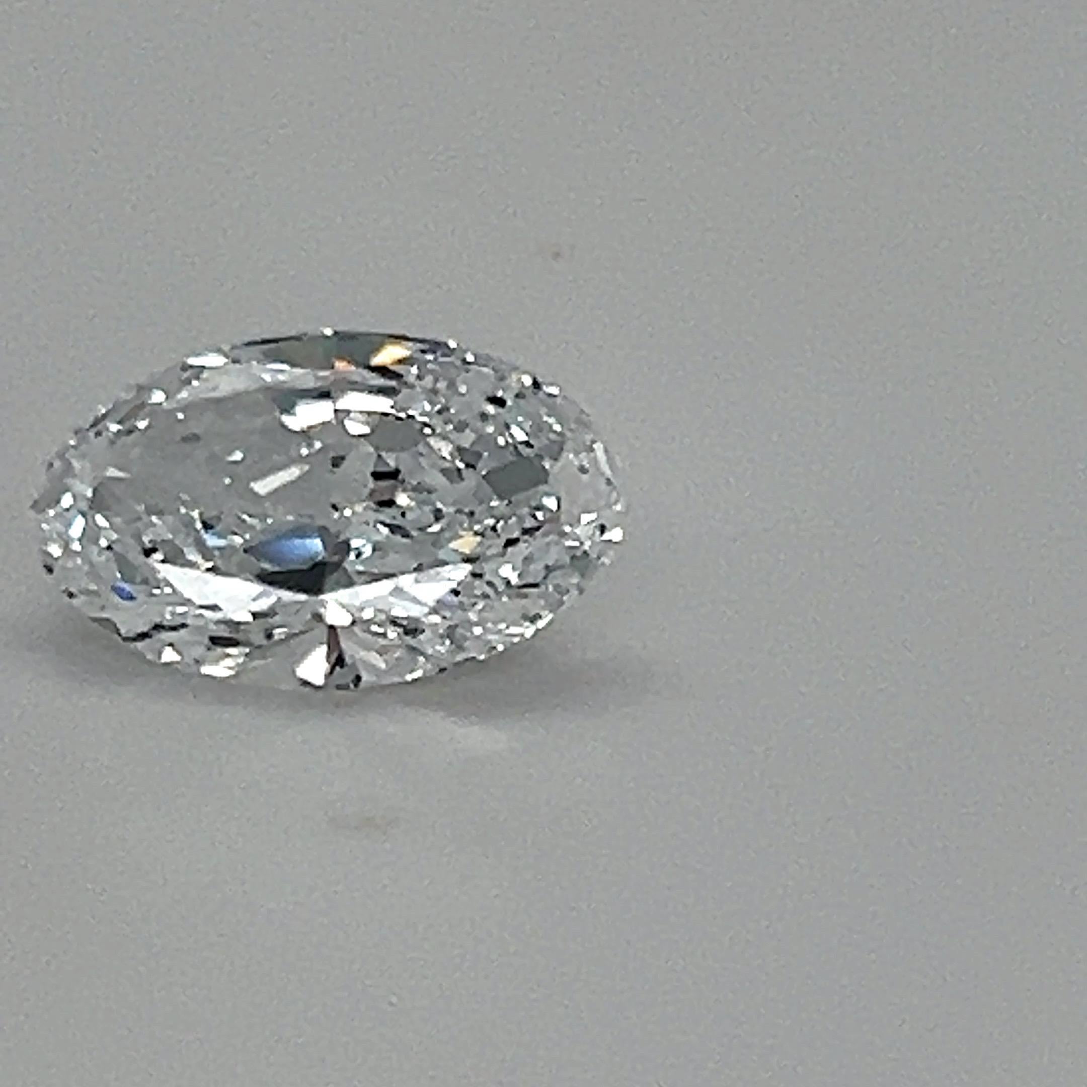 GIA Certified 5.01 Carat Oval Cut D-IF Diamond Loose Gemstone For Sale 8