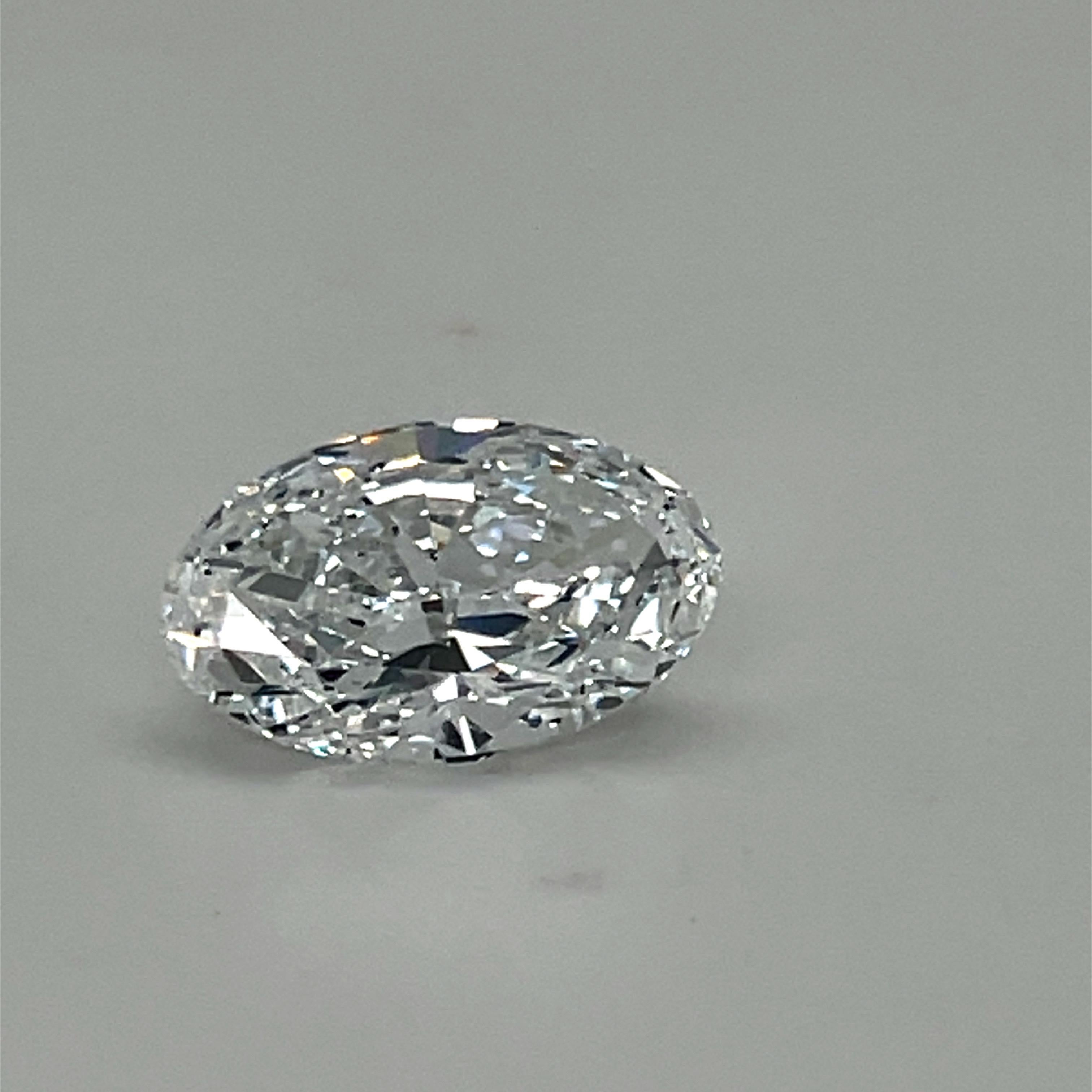 GIA Certified 5.01 Carat Oval Cut D-IF Diamond Loose Gemstone For Sale 9