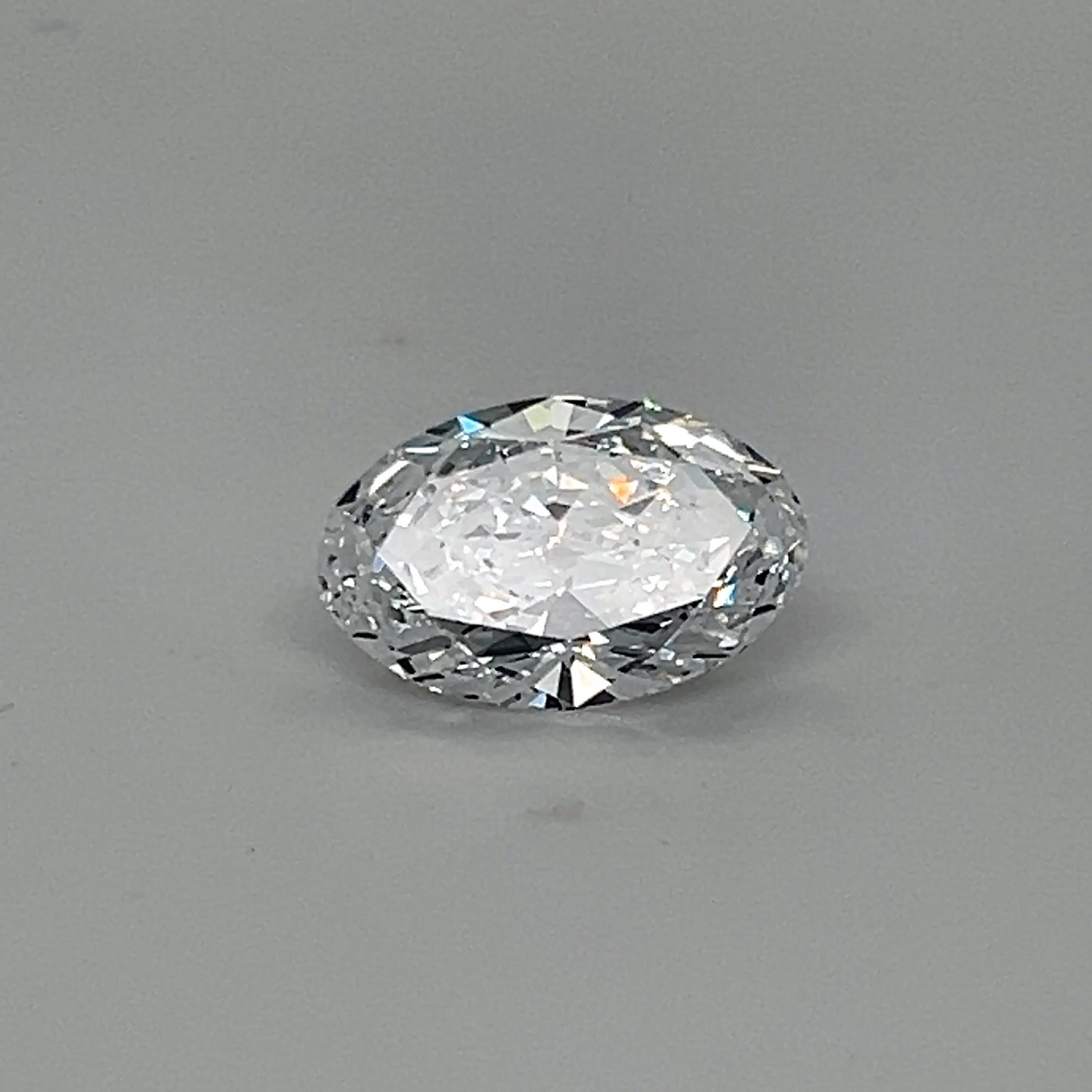 GIA Certified 5.01 Carat Oval Cut D-IF Diamond Loose Gemstone For Sale 3