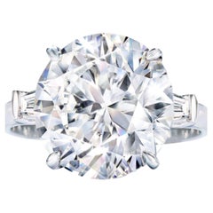 GIA Certified 5.01 Carat Round Brilliant Diamond Ring