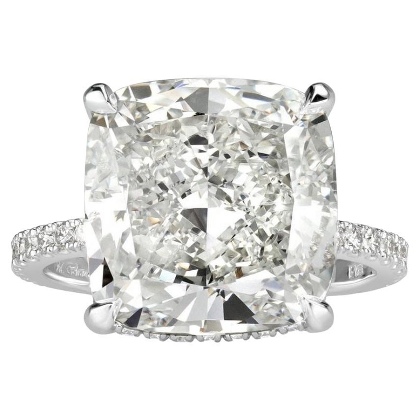 GIA certified 5.01 carats of diamond on ring  For Sale