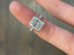 GIA Certified 5.01 Radiant Cut Engagement Ring
