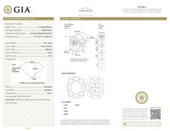 GIA Certified 5.01ct Fancy Yellow Cushion VS2 Loose or Set in Solitaire Ring