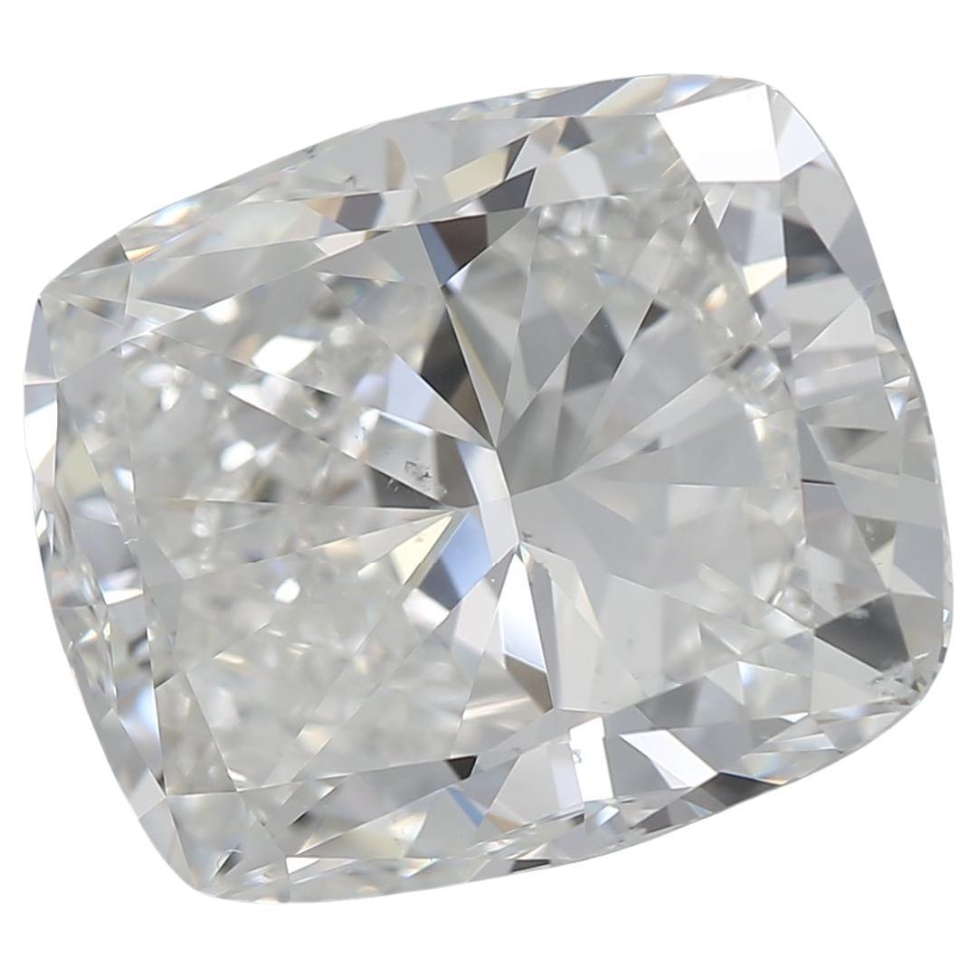 Diamante a cuscino certificato GIA 5,01ct H SI1 sciolto o incastonato in un anello solitario