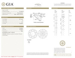 GIA Certified 5.01ct H SI1 Round Diamond Loose or Set in Solitaire Ring