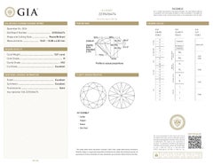 GIA Certified 5.01ct H VS2 Round Diamond Loose or Set in Solitaire Ring (Bague solitaire en diamant rond certifié GIA)
