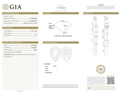 GIA Certified 5.01ct I SI1 Pear Diamond Loose or Set in Solitaire Ring