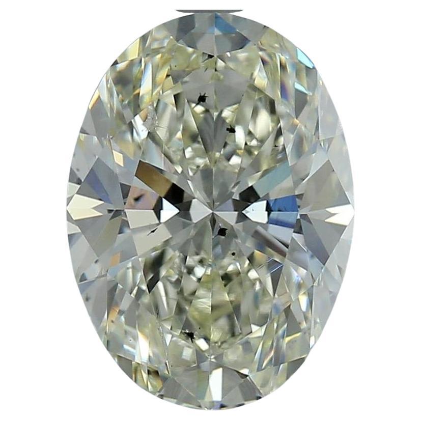 GIA Certified 5.01ct L SI2 Oval Diamond Loose or Set in Solitaire Ring