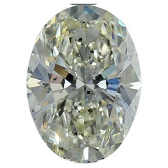 GIA Certified 5.01ct L SI2 Oval Diamond Loose or Set in Solitaire Ring