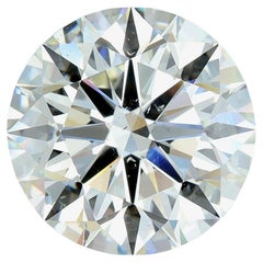 Diamante rotondo J SI2 certificato GIA 5,01ct sciolto o incastonato in un anello solitario Diamante rotondo J SI2 certificato GIA 5,01ct sciolto o incastonato in un anello solitario