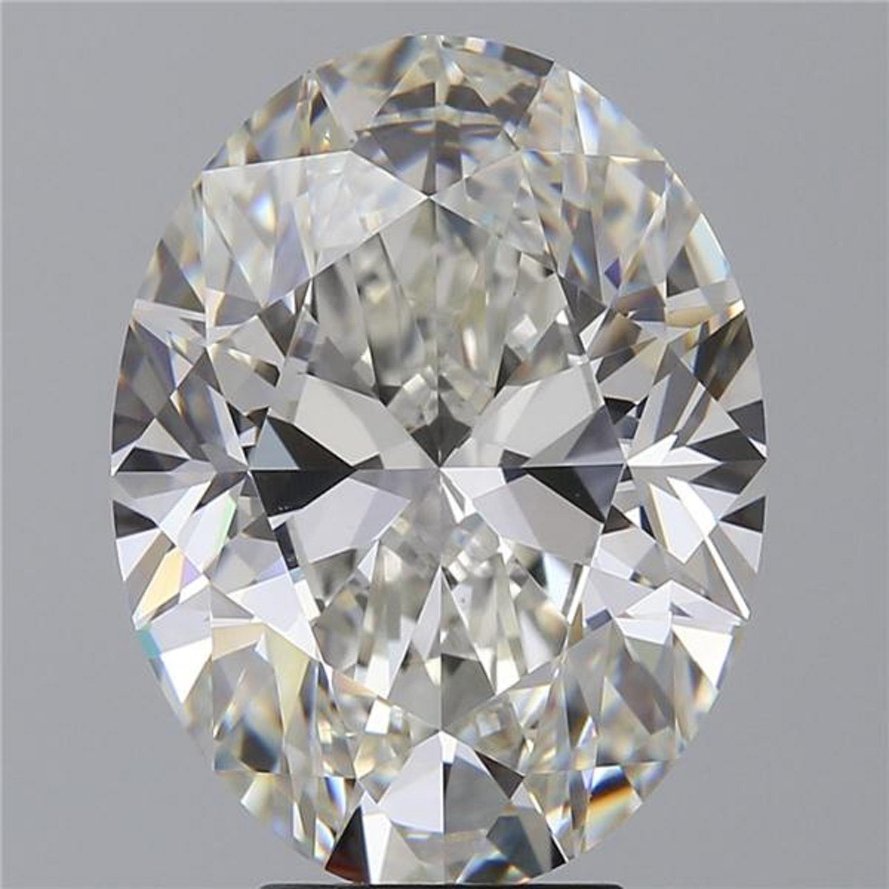 Modern GIA Certified 5.02 Carat Oval Diamond
