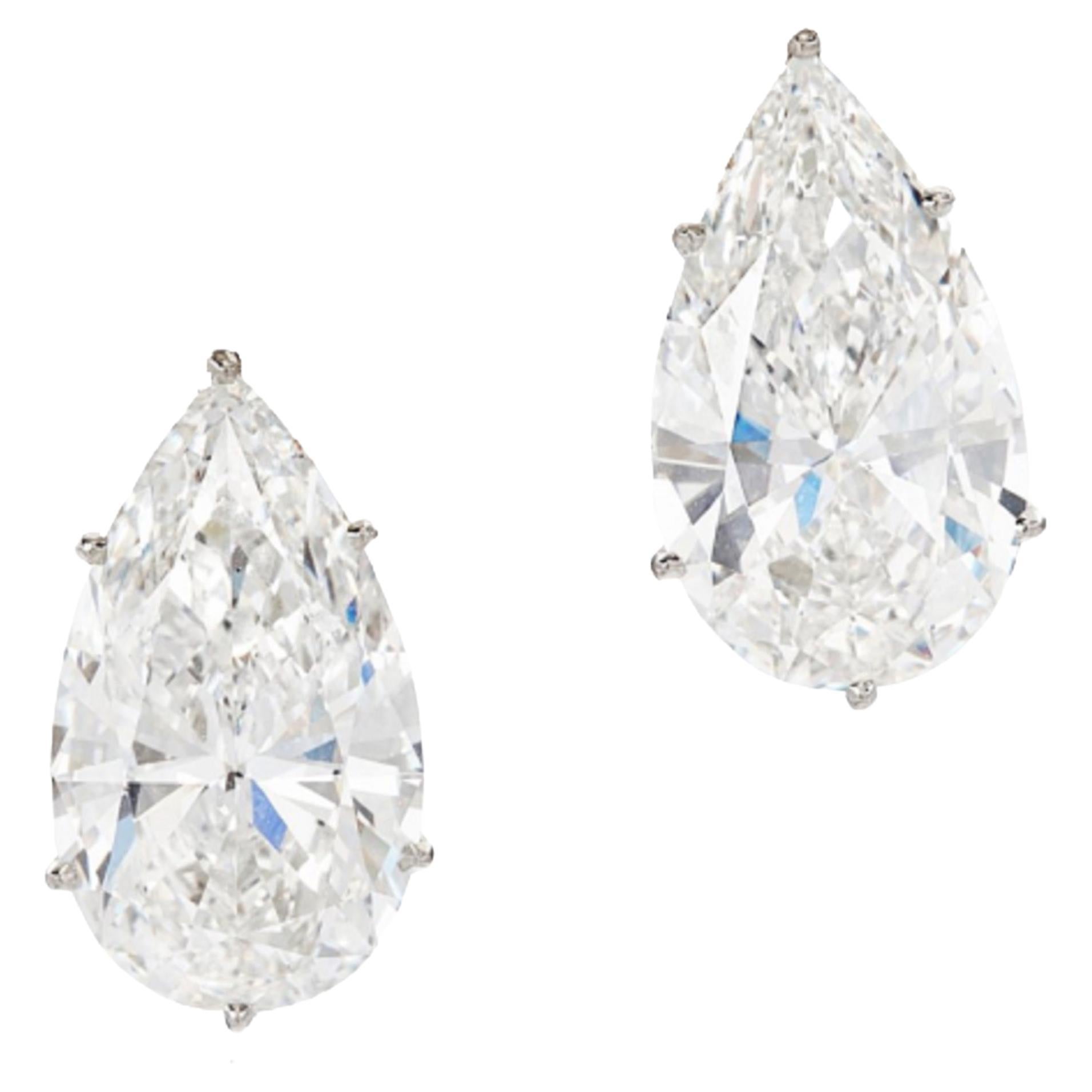 FRED Paris 2.00ct D VVS2 Diamond Stud Earrings at 1stDibs pa 18k
