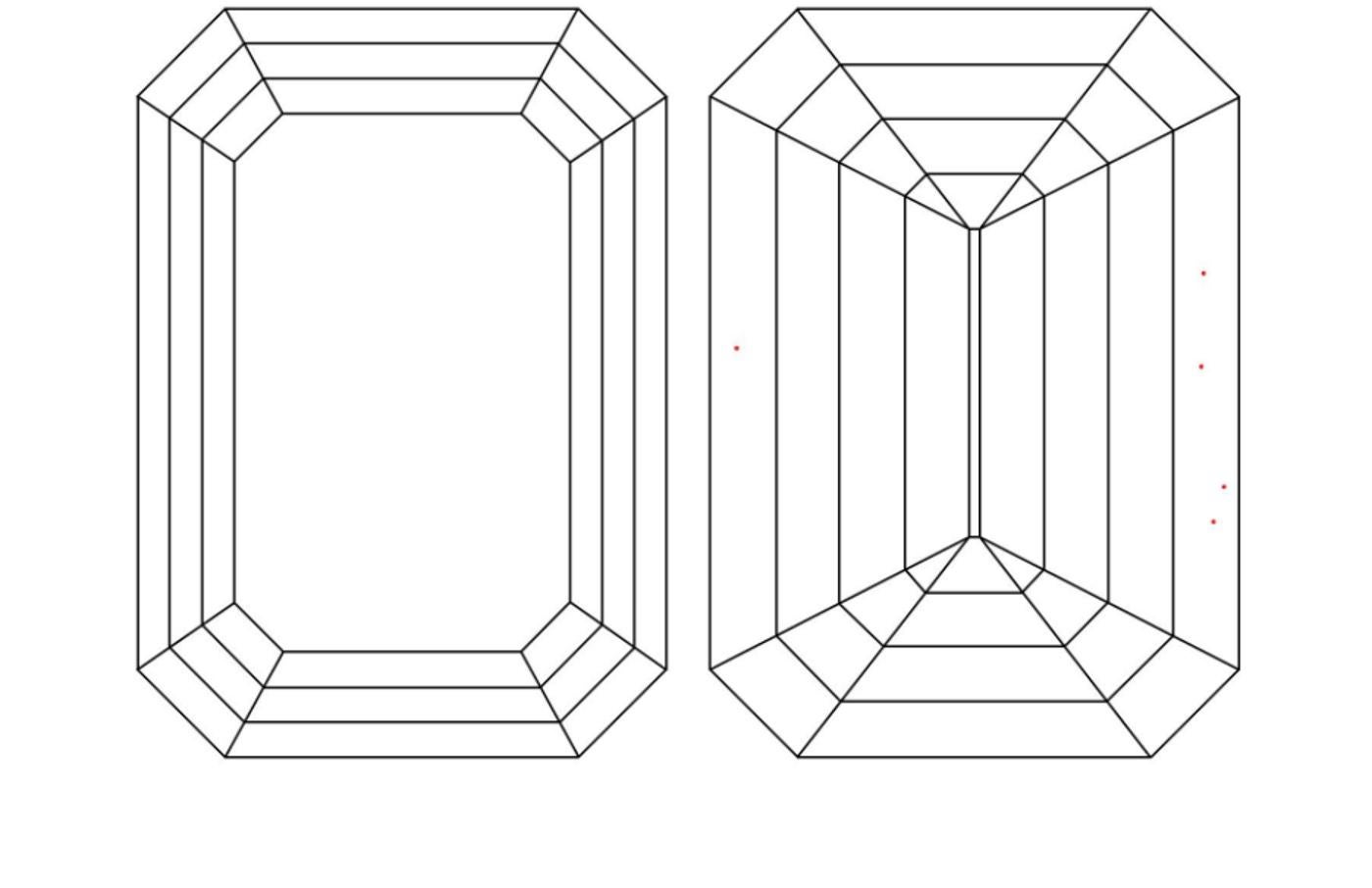 h color emerald cut diamond