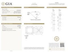 GIA Certified 5.02ct Asscher Cut VVS2 H Diamond Loose or Solitaire Ring