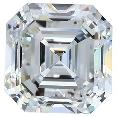 GIA Certified 5.02ct Asscher Cut VVS2 H Diamond Loose or Solitaire Ring