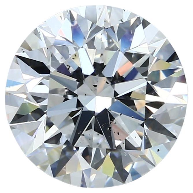 GIA Certified 5.02ct D SI2 Round Diamond Loose or Set in Solitaire Ring