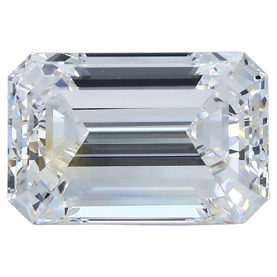GIA Certified 5.02ct E VS2 Emerald Cut Diamond Loose or Set in Solitaire Ring