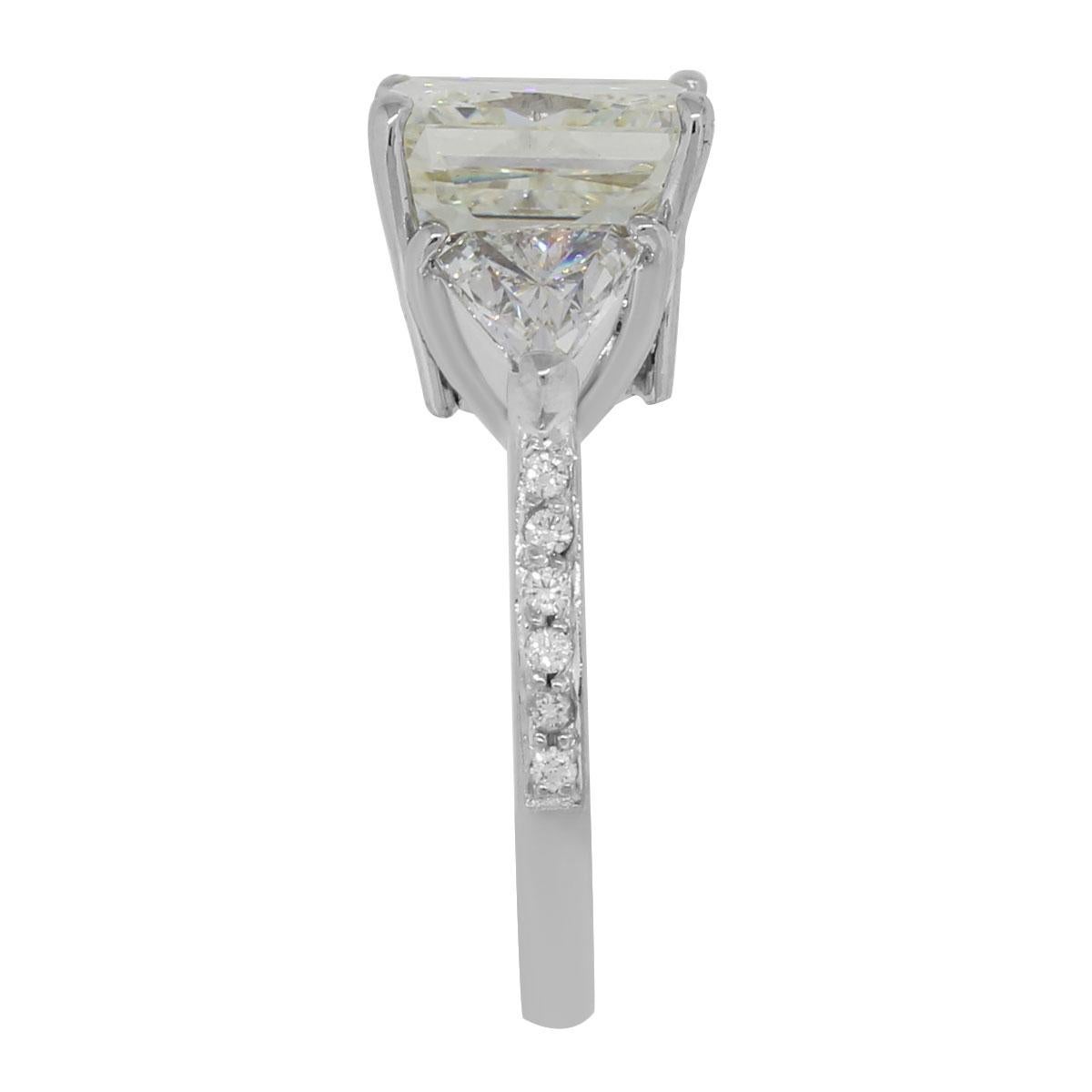 Radiant Cut GIA Certified 5.03 Carat Diamond Engagement Ring