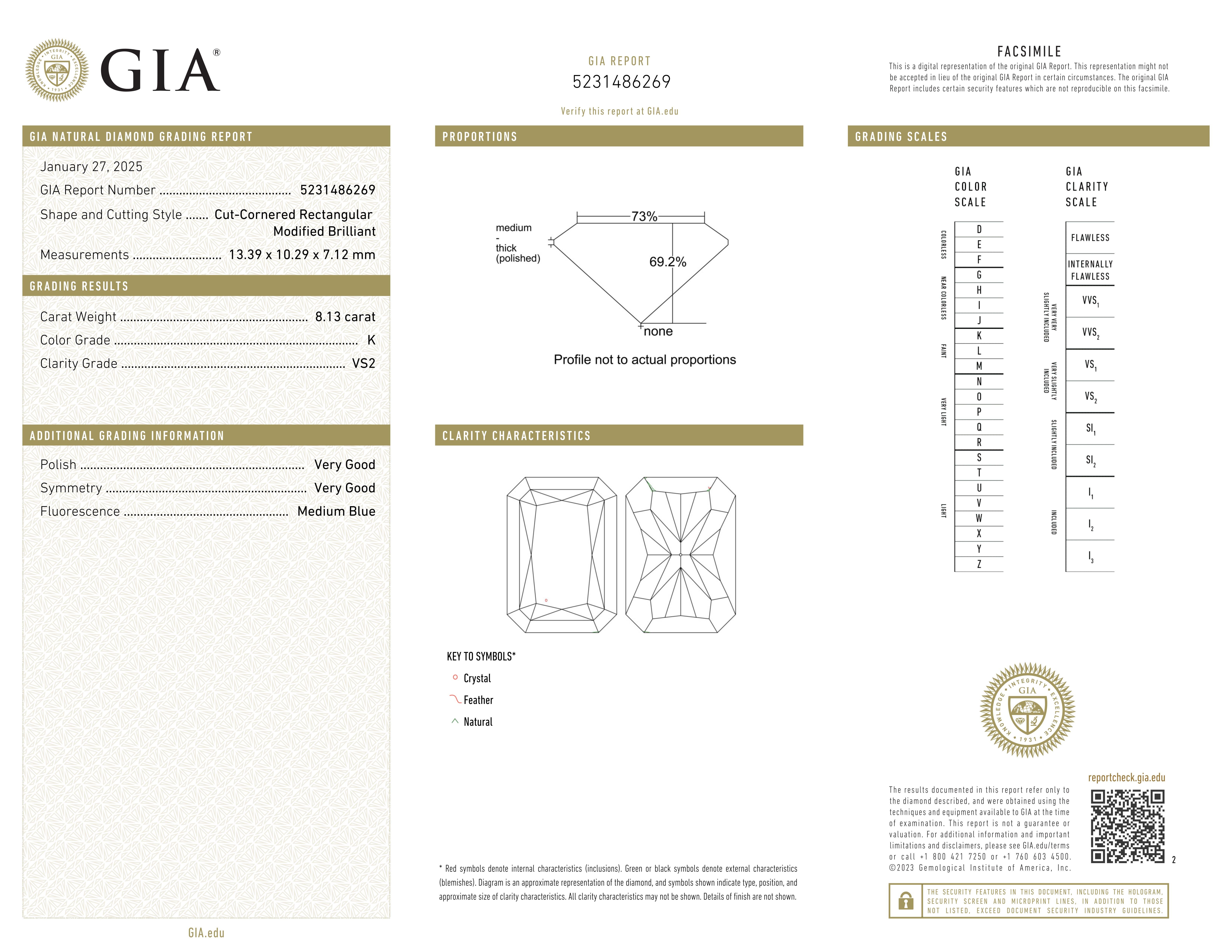 Bague en platine certifiée GIA de 5,03 carats E VS1 diamant brillant en coussin en vente 1