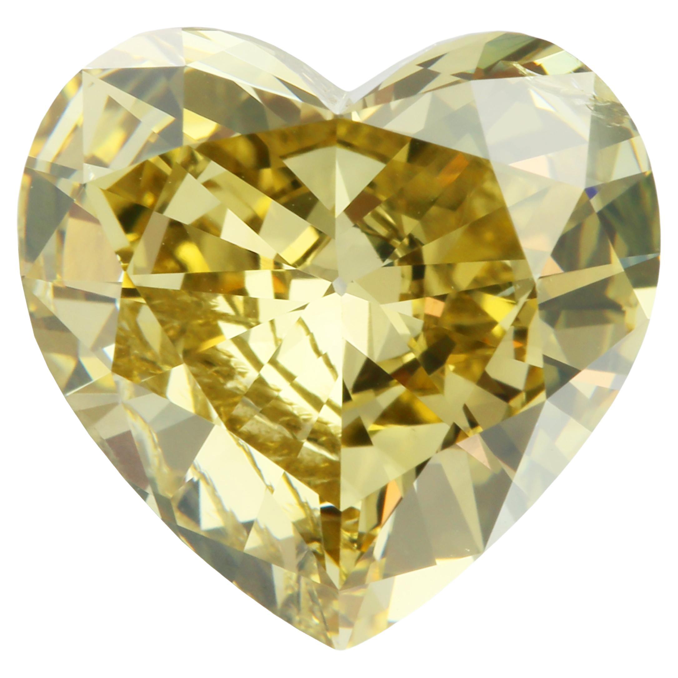 Certificado GIA - 5.03 Diamante Amarillo Pardo Verdoso Fancy