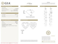 GIA Certified 5.03ct Heart Diamond H SI1 Loose or Set in Solitaire Ring