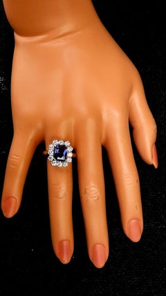 GIA Certified 5.03ct Natural No Heat Color Change Purple Violet Sapphire Ring