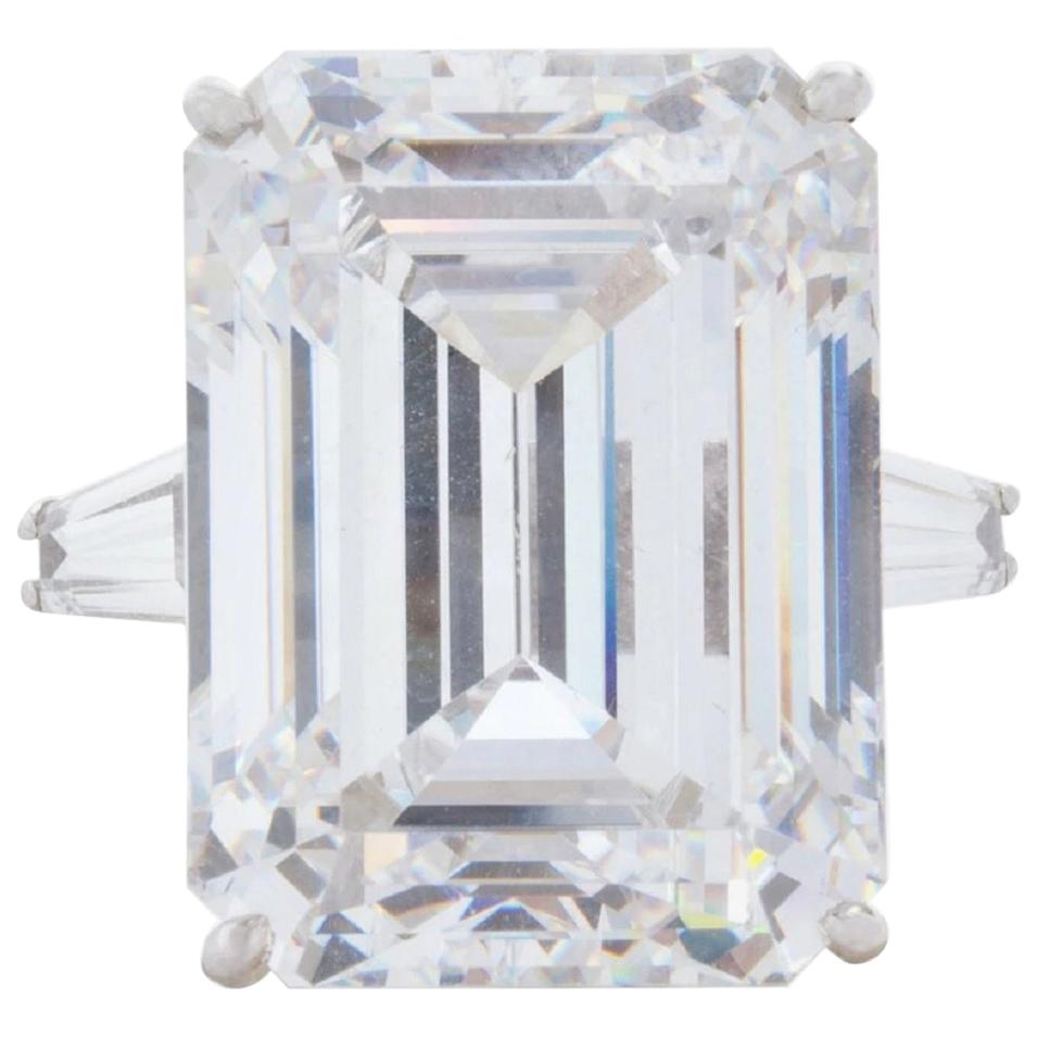 GIA Certified 4.02 Carat Emerald Cut Diamond Ring VS2 G Color