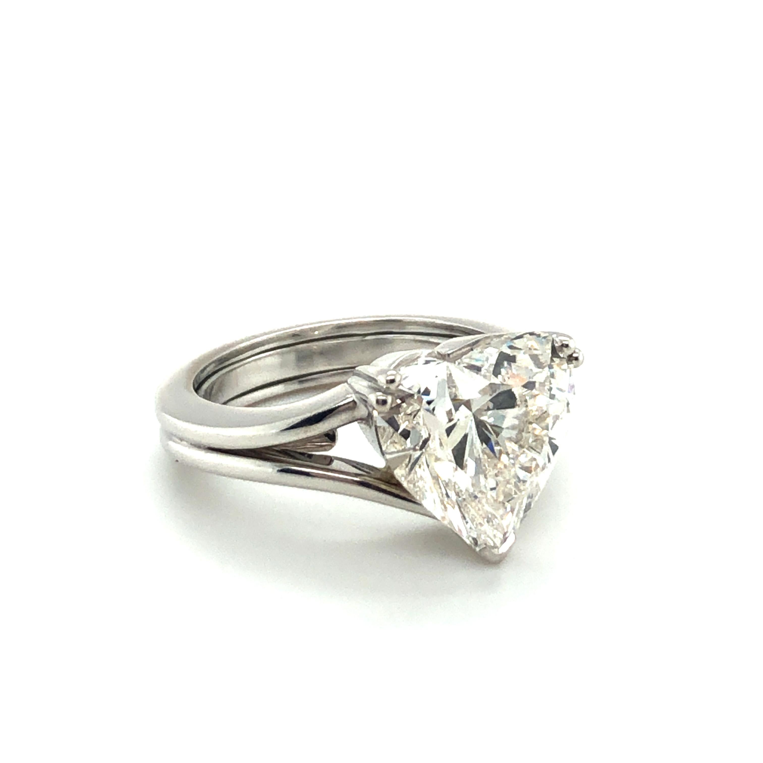 heart shaped diamond ring