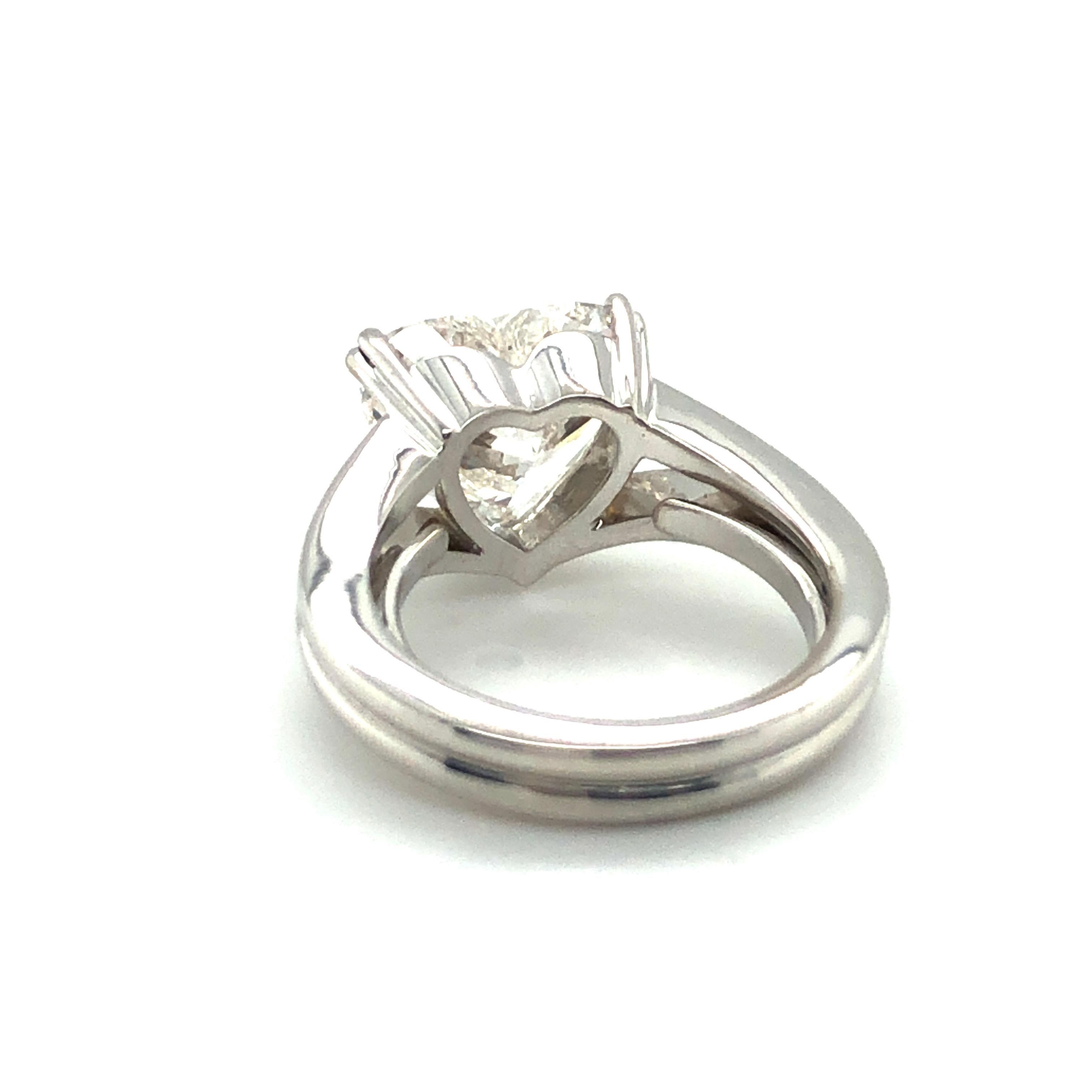 2 carat heart shaped diamond solitaire