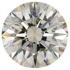 GIA Certified 5.04 Carat, O-P Color, VS2 Clarity, Round Cut Loose Diamond