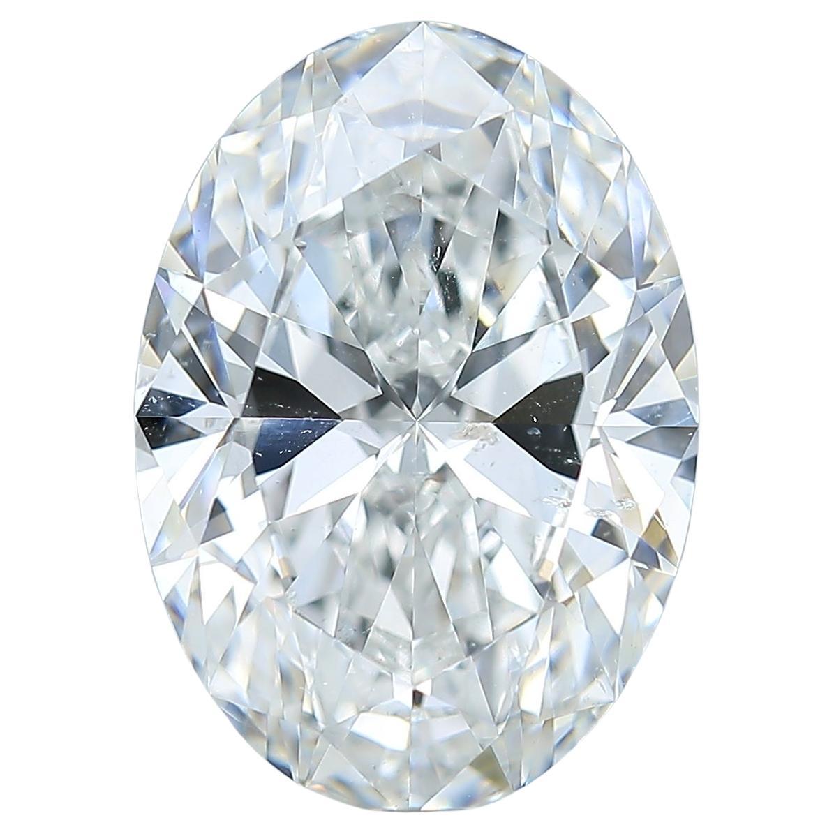 GIA Certified 5.04ct F SI2 Oval Diamond Loose or Set in Solitaire Ring