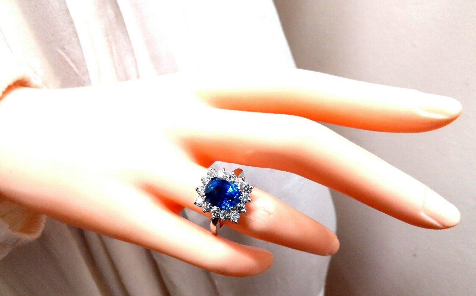 GIA-zertifizierter 5,05 Karat natürlicher unerhitzter Saphir-Diamant-Ring mit Farbwechsel im Zustand „Neu“ im Angebot in New York, NY
