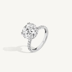 GIA Certified 5.05ct Round Brilliant Cut Engagement Ring