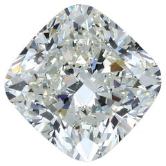 GIA Certified 5.06ct K SI1 Cushion Diamond Loose or Set in Solitaire Ring