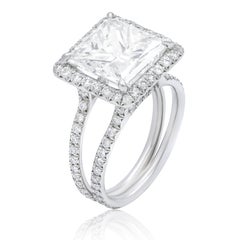 GIA Certified 5.09 Carat E-VS2 Engagement Ring