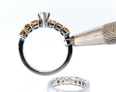 GIA Certified .50ct Natural Marquise & Fancy Color Diamonds Ring*