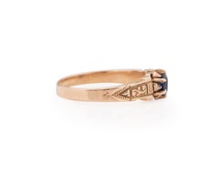 GIA Certified .51 Carat Edwardian Diamond Platinum Engagement Ring