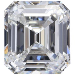 GIA Certified 5.10 Carat G VVS1 Square Emerald Cut Diamond