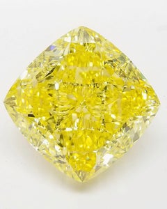 GIA Certified 51.00 Carat Natural Fancy Intense Yellow Diamond