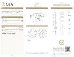 GIA Certificado 5,11ct D VS2 Diamante redondo suelto o engastado en anillo solitario