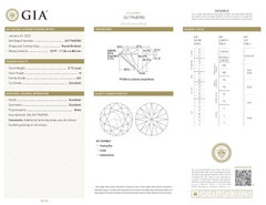 GIA Certified 5.13ct H SI2 Round Diamond Loose or Set in Solitaire Ring (bague solitaire)
