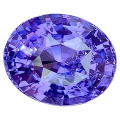Certifié GIA, 5,16 carats, saphir violet naturel, taille ovale, Gemsto (Sri Lanka)