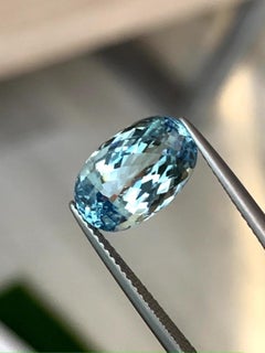 GIA Certified 5.29 Cts Natural Blue Paraiba Tourmaline VVS Excellent Luster