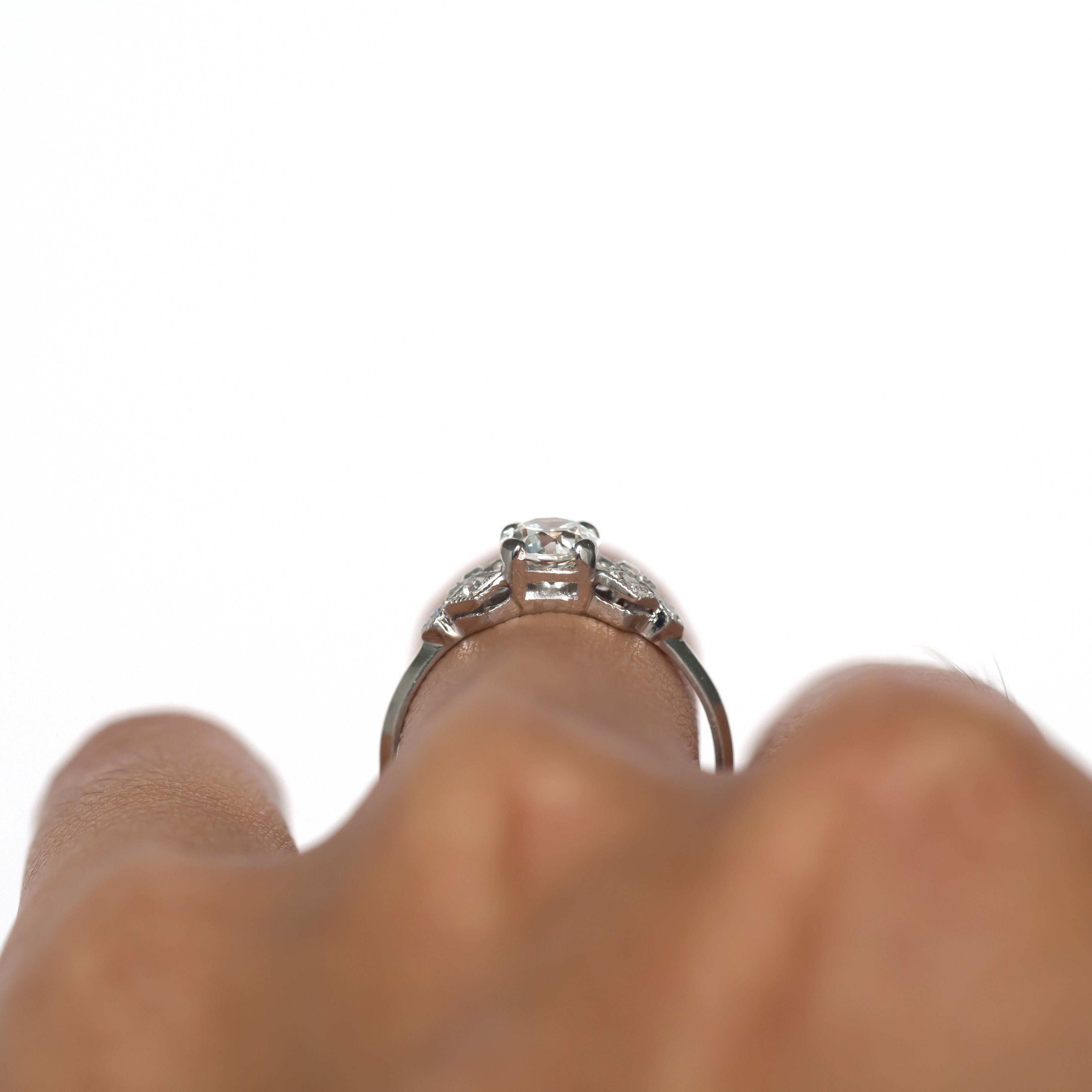Anello di fidanzamento con diamante da 53 carati certificato GIA in vendita 4