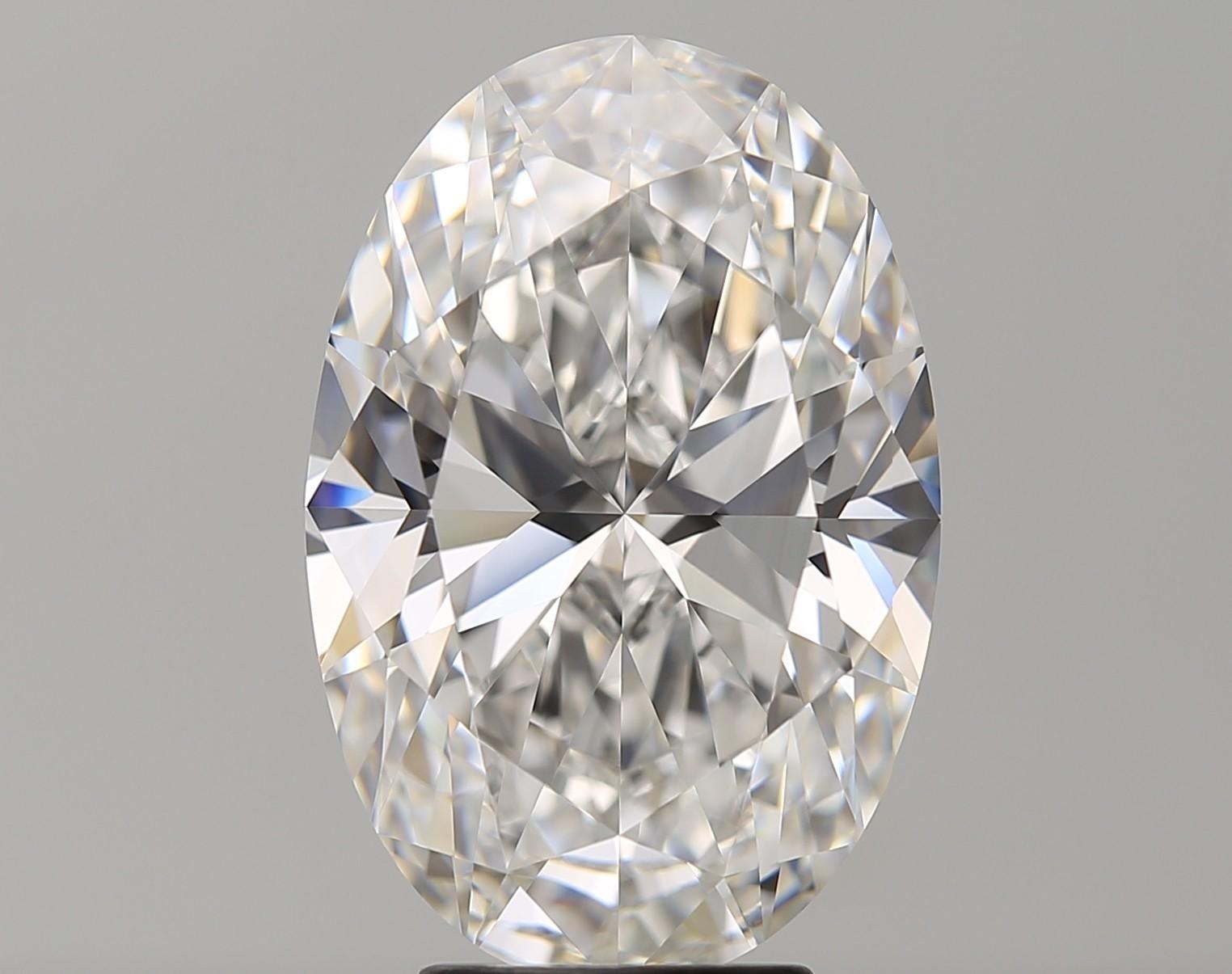 Oval Cut GIA Certified 5.31 Carat Oval F Color IF Clarity Diamond Engagement Ring For Sale