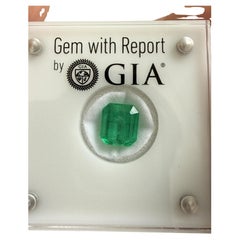 GIA Certified 5.33ct Colombian Emerald Loose Stone - F1 Minor Oil, Rare Clean