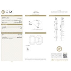 GIA Certified 5.36 Carat Emerald Cut J Color VS1 Clarity Loose Diamond